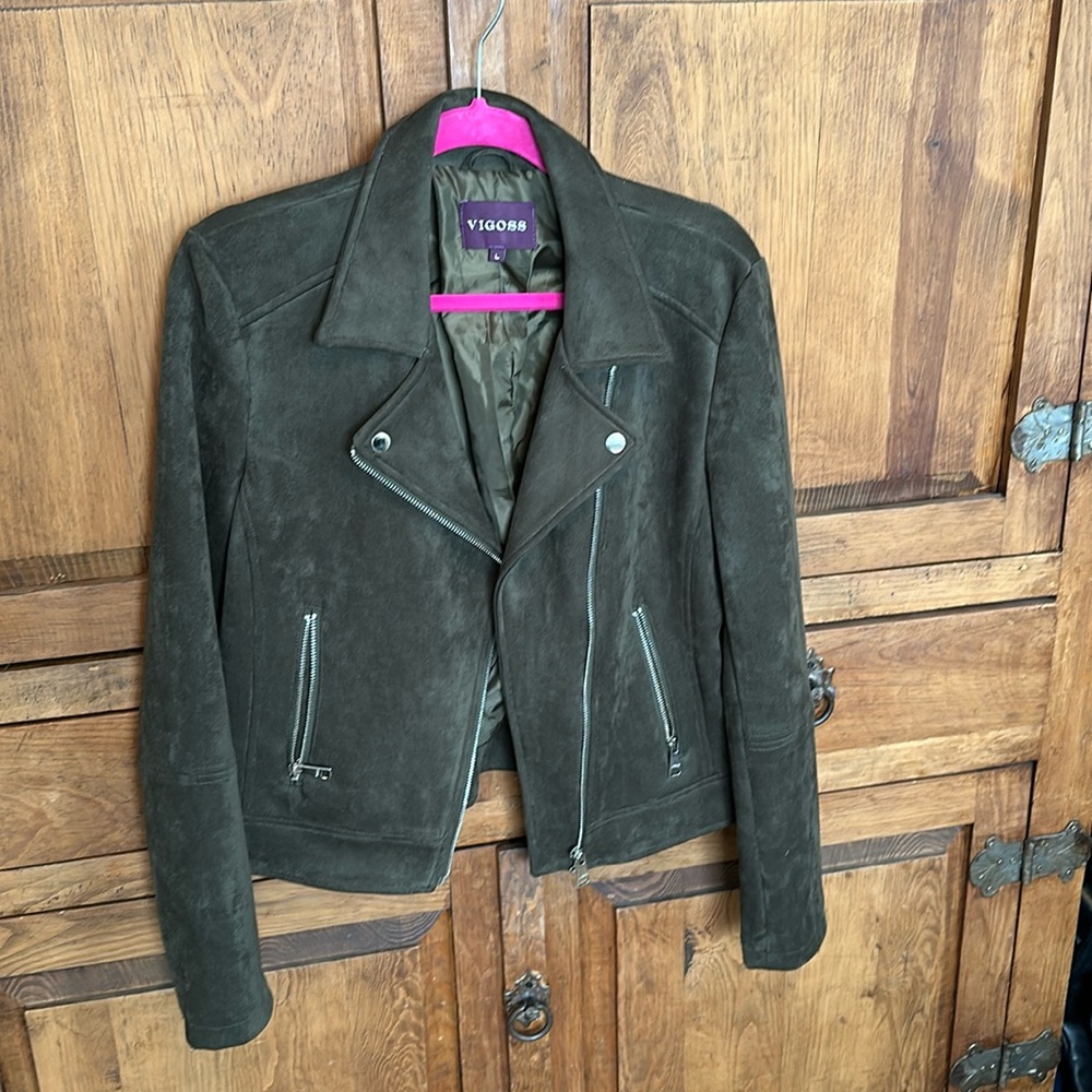 Women’s Suede Moto Style Jacket